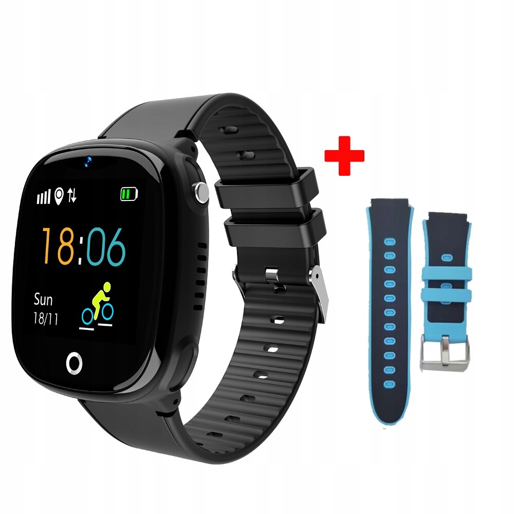 Unisex hodinky - Smartwatch Watch-čierno pridať modrú turecká