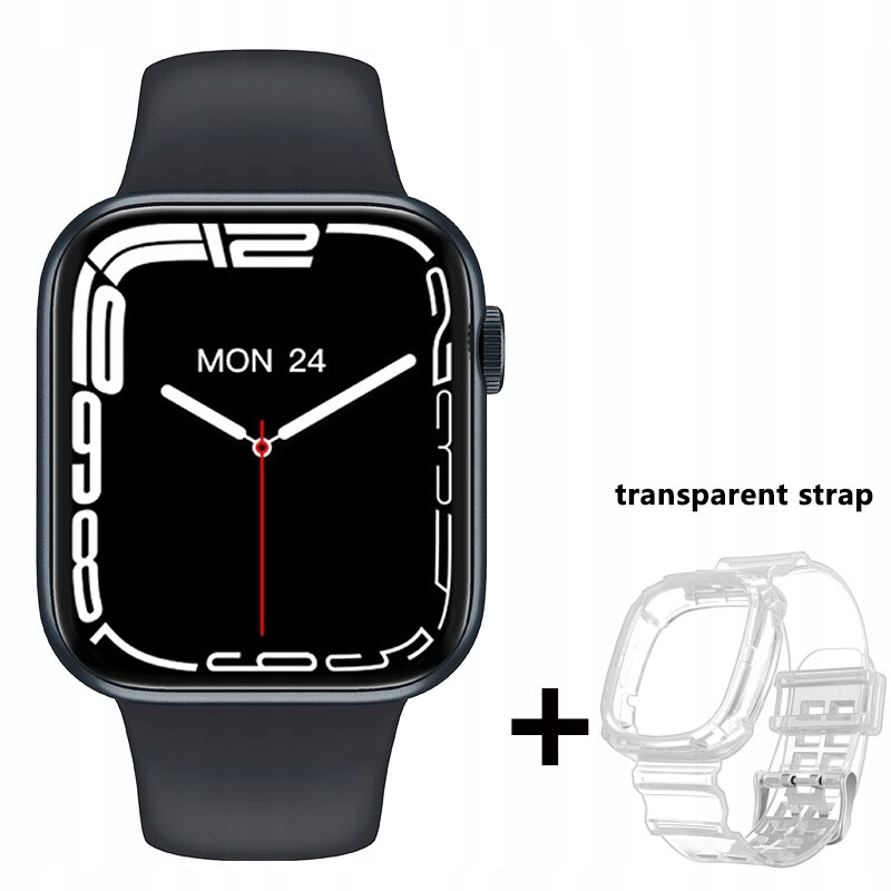Unisex hodinky - Smartwatch Watch-čierno pridať popruh