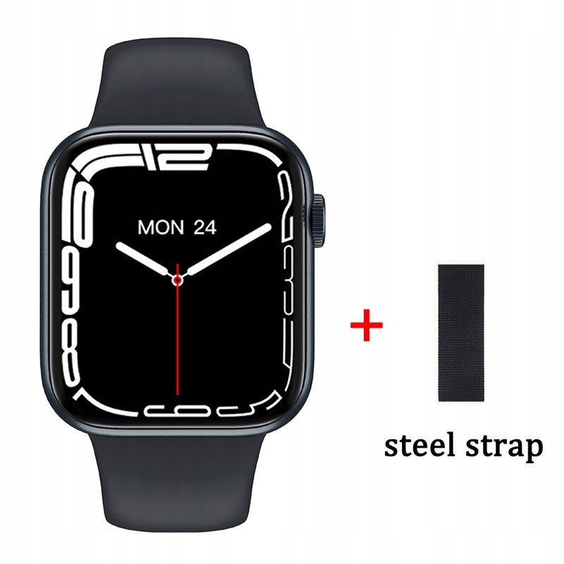 Unisex hodinky - Smartwatch Watch-čierno pridať oceľ