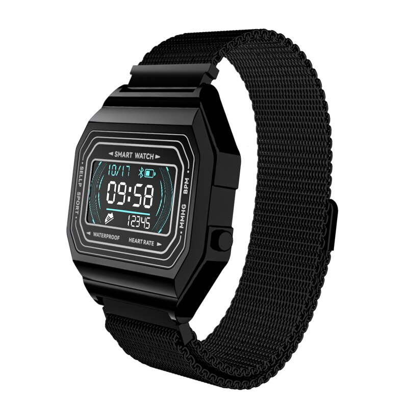 Unisex hodinky - Smartwatch Watch-čierno Miláno