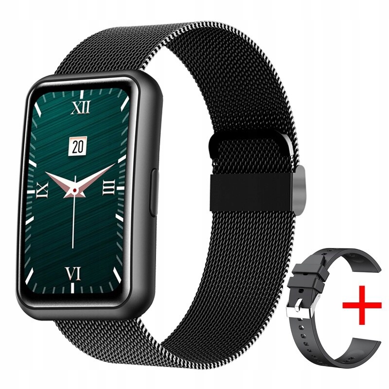 Unisex hodinky - Smartwatch Watch-čierno kovový kremík