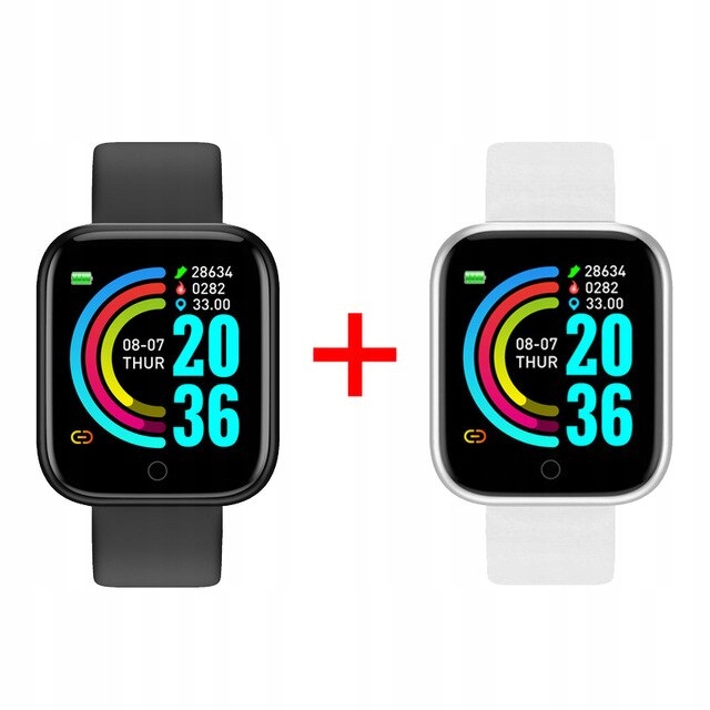 Unisex hodinky - Strieborné hodinky Smartwatch