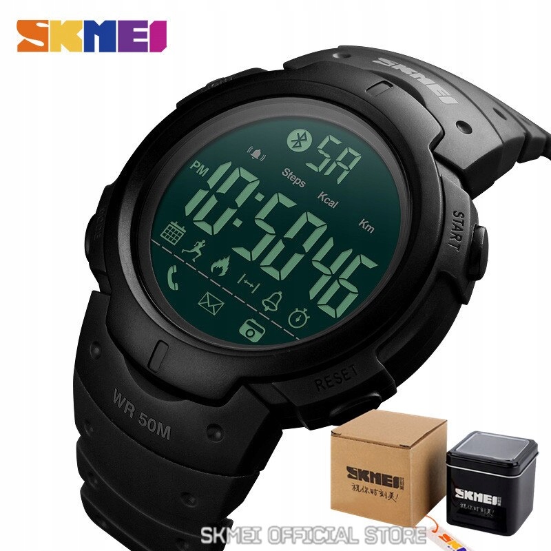 Unisex hodinky - Smartwatch Watch-Black s krabicou