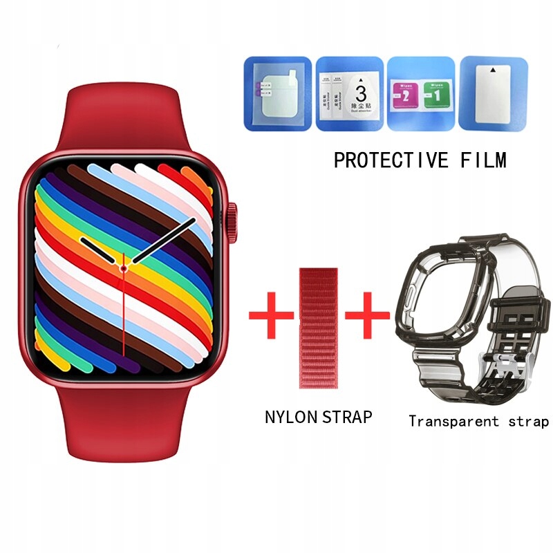 Unisex hodinky - Smartwatch Watch-Red Pridať 2 pruhy;