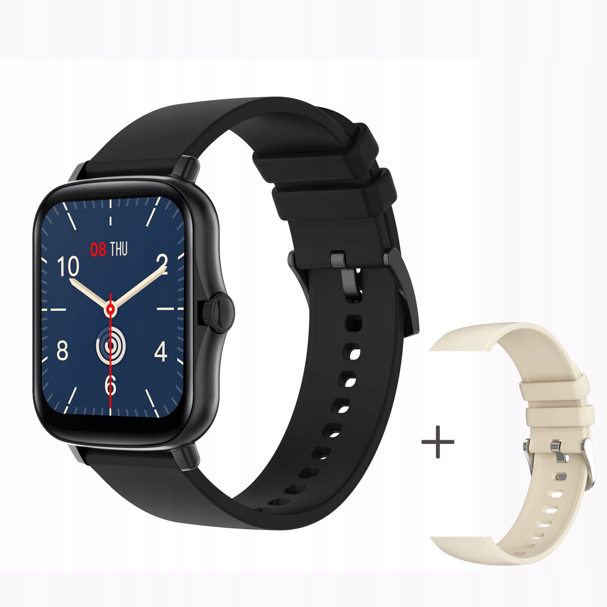 Unisex hodinky - Smartwatch Watch-add béžový remienok