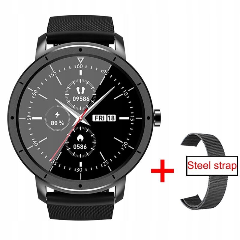 Unisex hodinky - Smartwatch Watch-add čierna oceľ