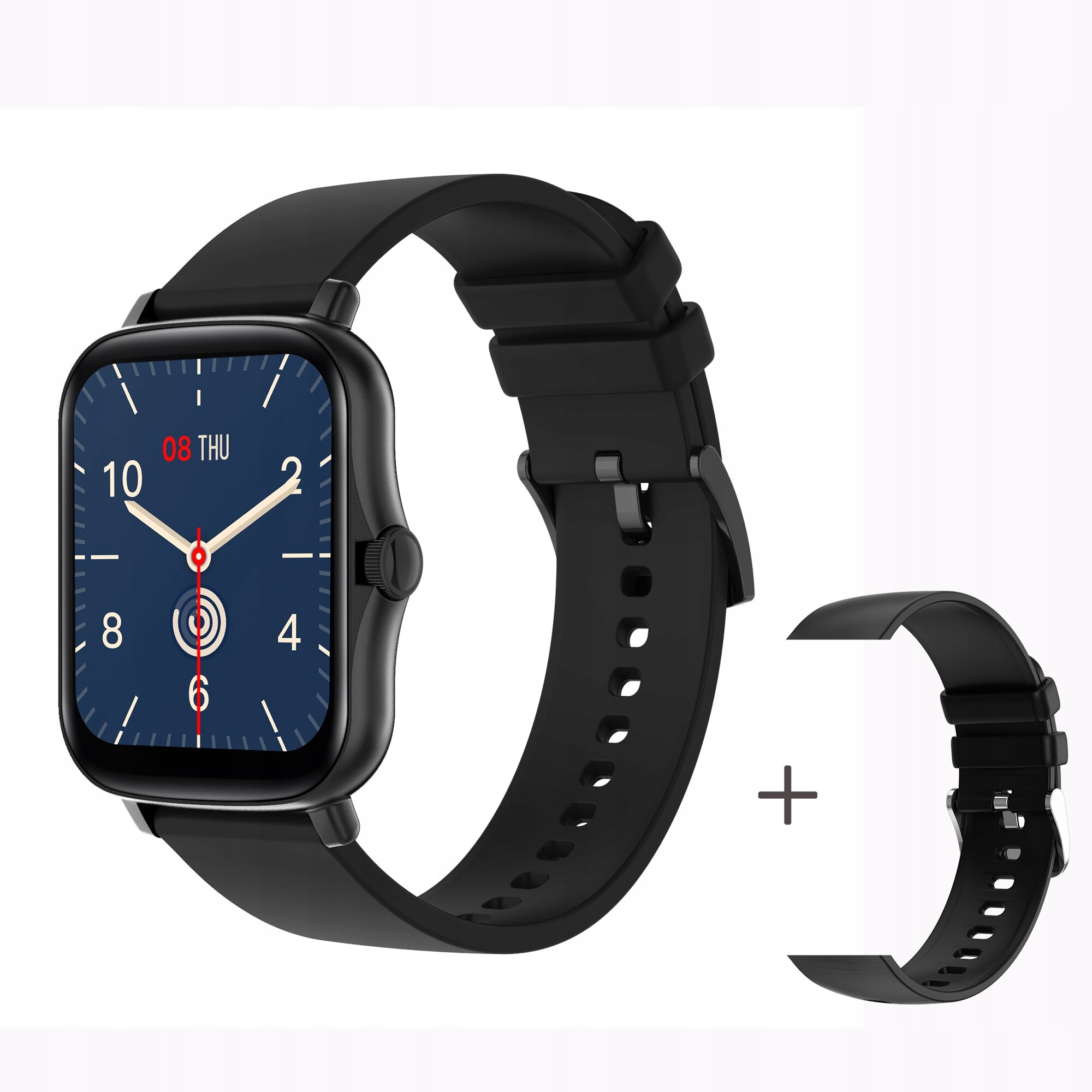 Unisex hodinky - Čierny pás Smartwatch Watch-add;