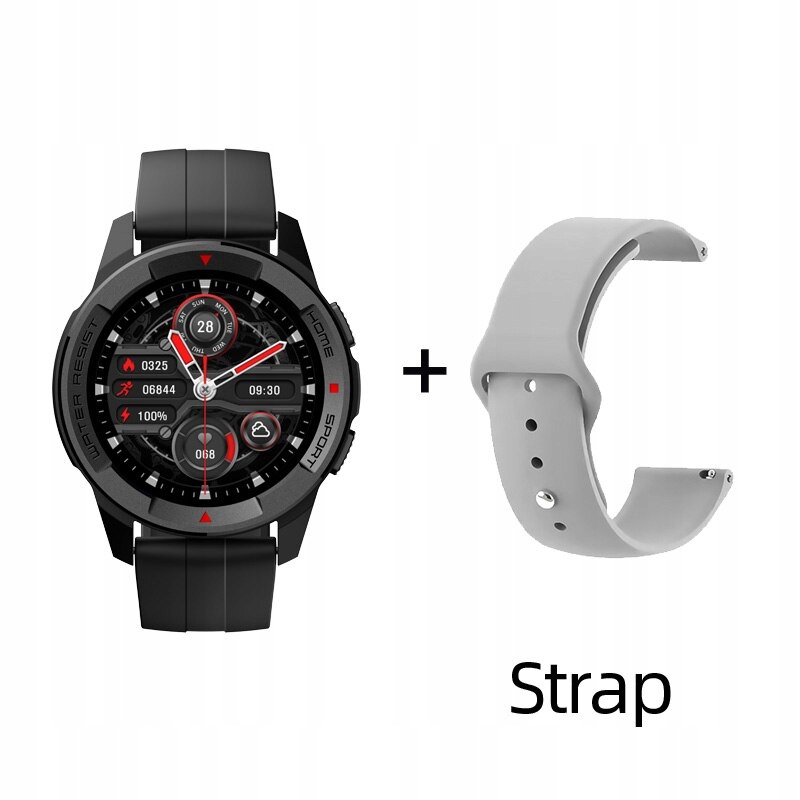 Unisex hodinky - Smartwatch Watch-pridajte sivý remienok
