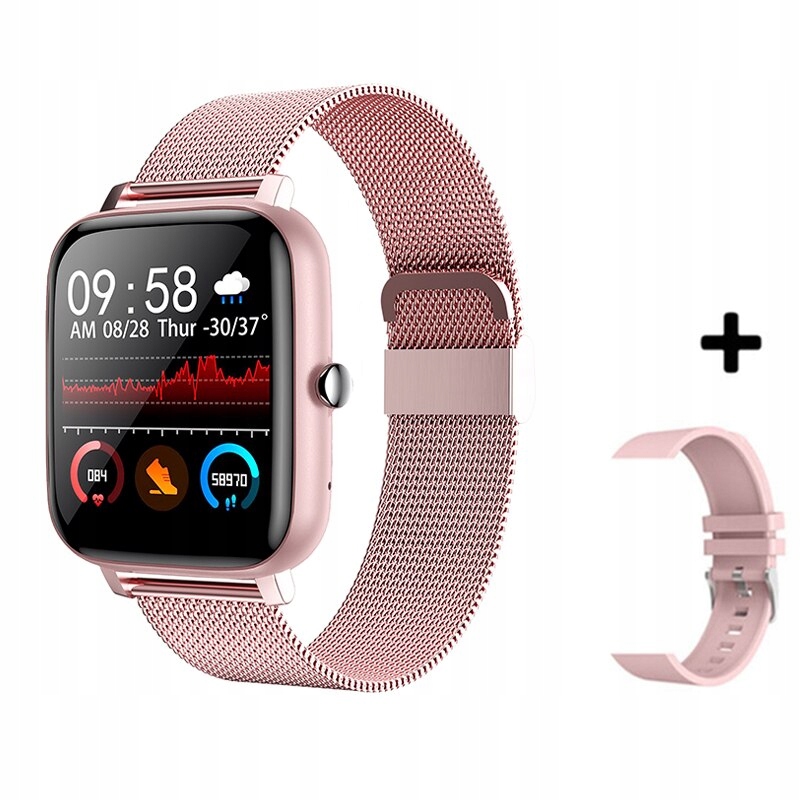 Unisex hodinky - Smartwatch Watch-Addition Steel Strap