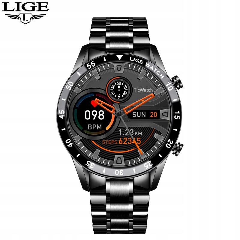 Unisex hodinky - Smartwatch Watch-Intelligent Black Watch