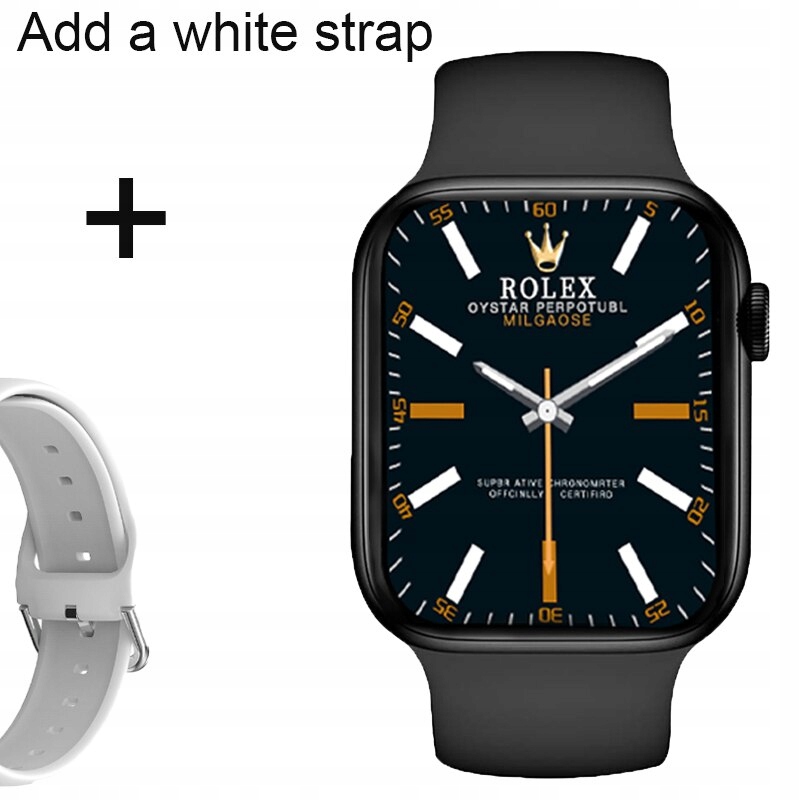 Unisex hodinky - Smartwatch Watch-N76-Black-add-biela