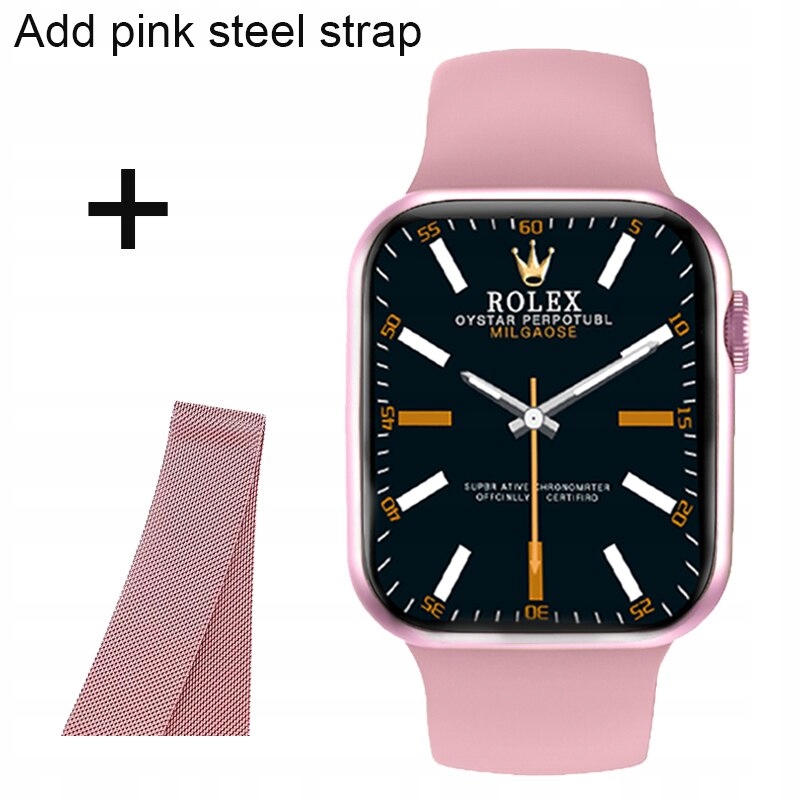Unisex hodinky - Smartwatch Watch-N76-PK-PK-PK Steel