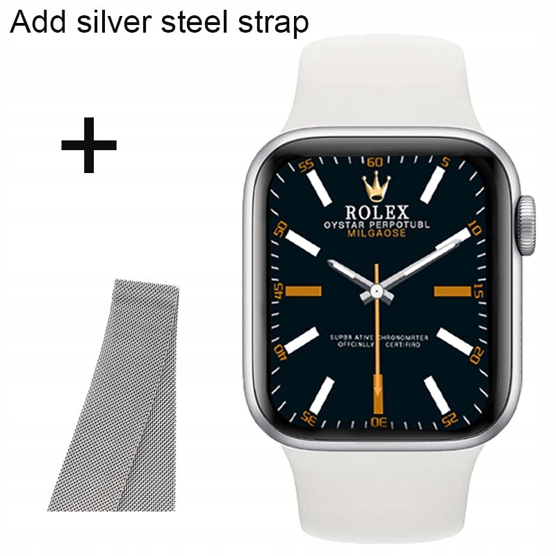 Unisex hodinky - Smartwatch Watch-N76-Sr-add-Sr oceľ