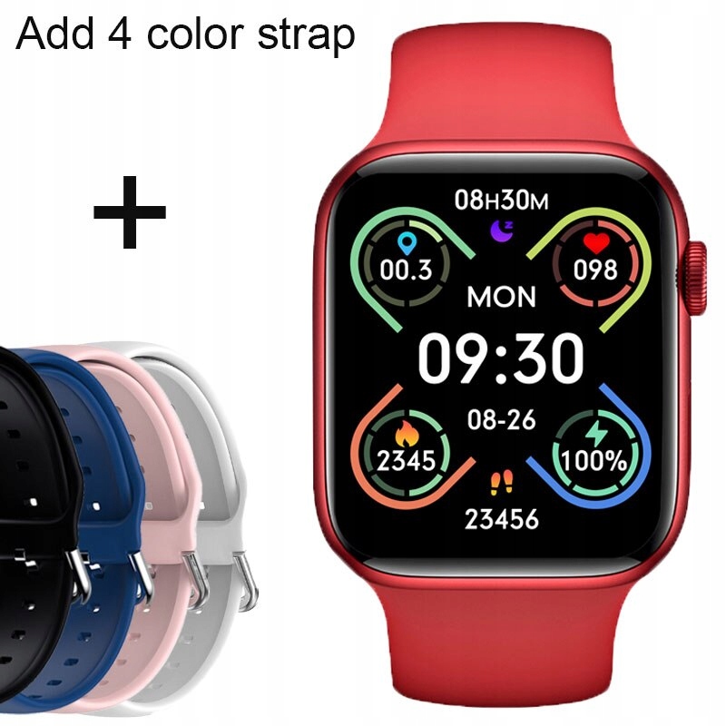 Unisex hodinky - Smartwatch Watch-RD-PADD-BK-MY-BE-PK