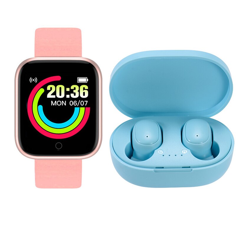 Unisex hodinky - Smartwatch Watch-ružová modrá