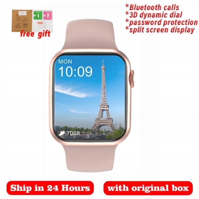 Unisex hodinky - Smartwatch Watch-Pink DT100 Plus