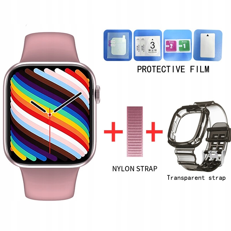 Unisex hodinky - Smartwatch Watch-Pink Pridajte 2 pruhy;