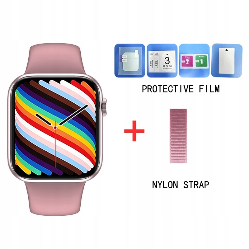 Unisex hodinky - Smartwatch Watch-ružové pridať nylon