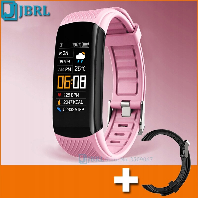 Unisex hodinky - Smartwatch Watch-Pink Pridajte popruh