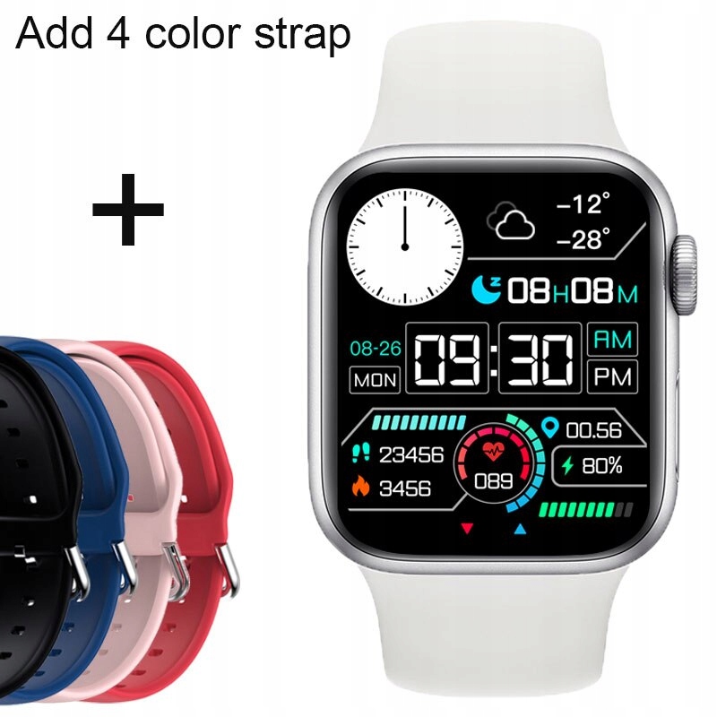 Unisex hodinky -  Smartwatch Watch-Sr-Dodaj-Pk-Bk-Bi-Rd