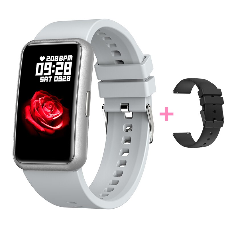 Unisex hodinky - Smartwatch Watch-Silver-Black oxid kremičitý