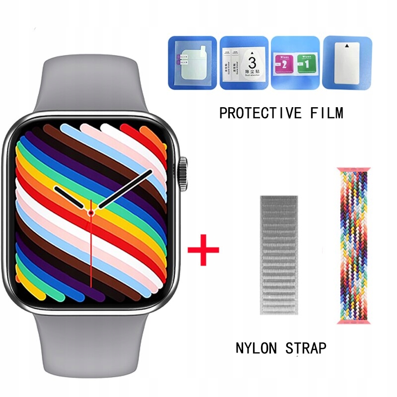 Unisex hodinky - Smartwatch Watch-Srebrry Pridať 2 nylon