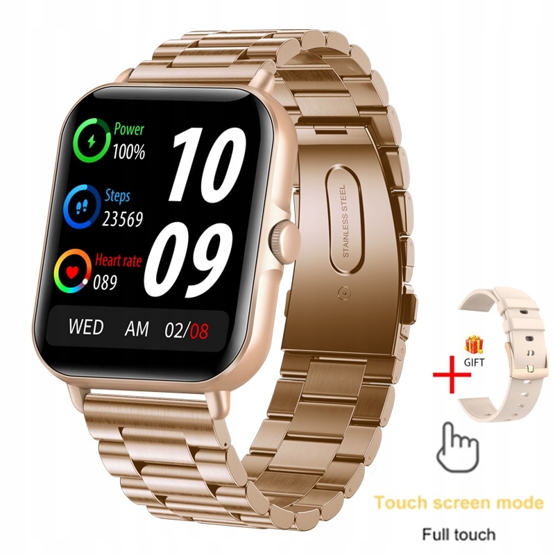 Unisex hodinky - Zlatá páska Smartwatch Watch-Stall