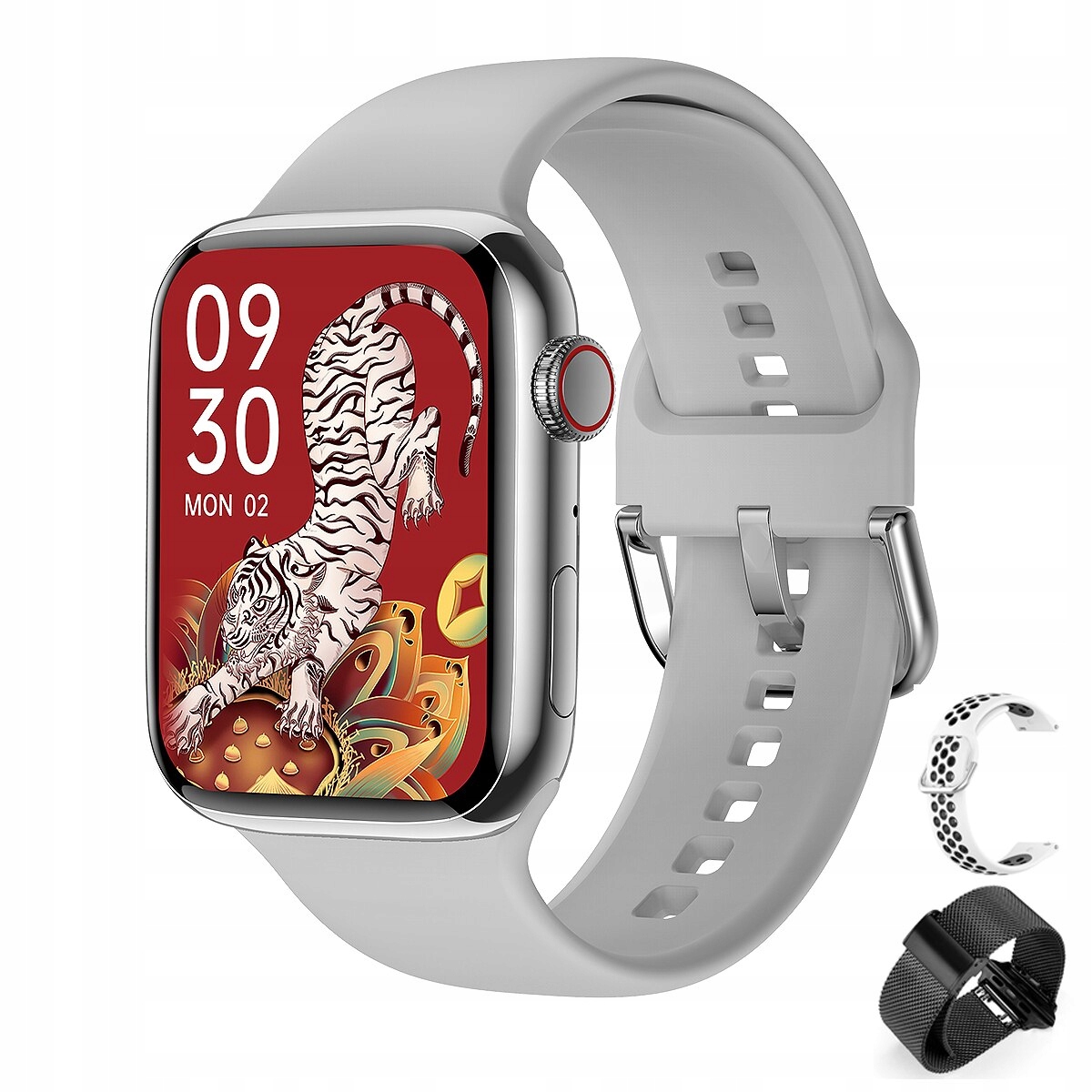 Unisex hodinky - Smartwatch Watch-Gray White