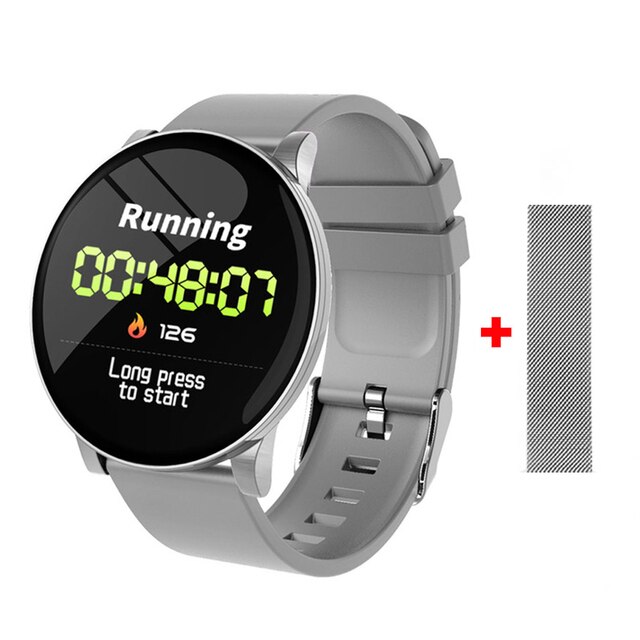 Unisex hodinky - Smartwatch Watch-Gray Pridať remienok