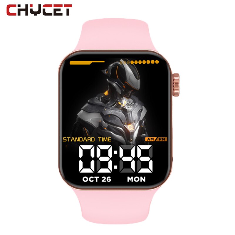 Unisex hodinky - Smartwatch Watch-T100Plus-ružové