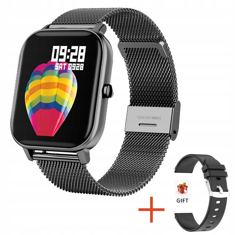 Unisex hodinky - Smartwatch Watch-All Black