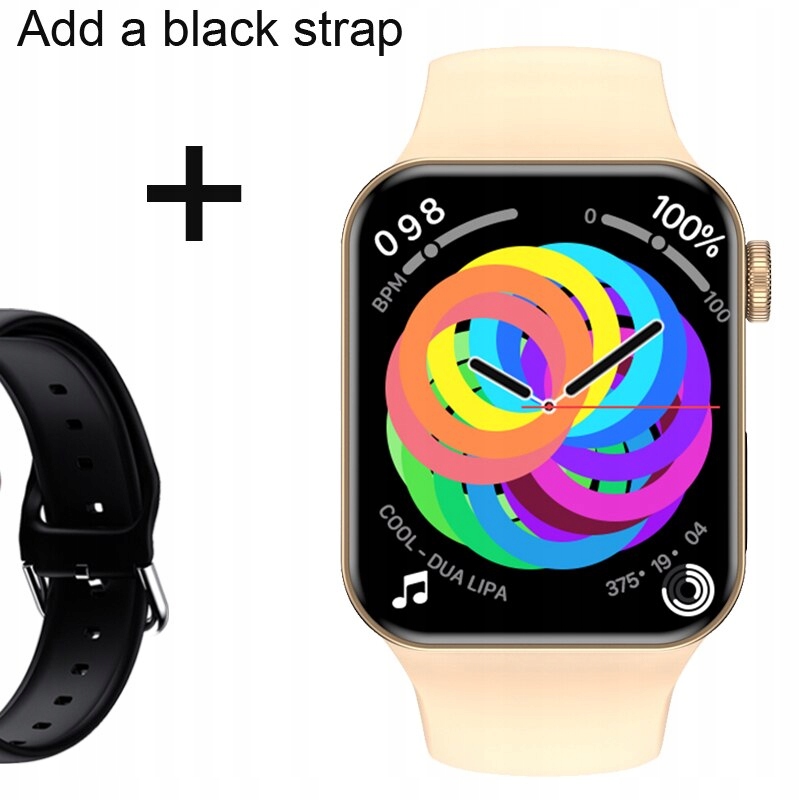Unisex hodinky - Smartwatch Watch-Gold Pridať čiernu farbu