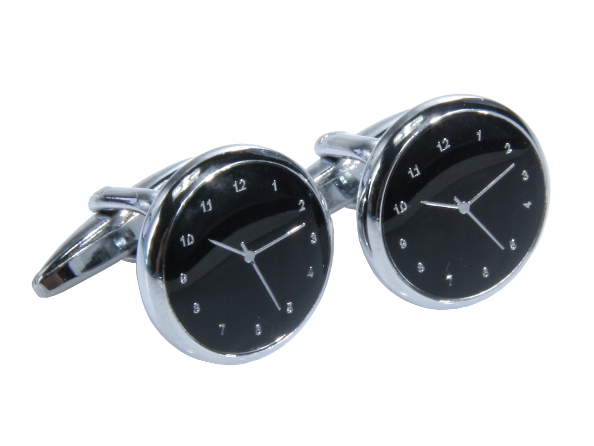 Cufflinks čierne hodinky v krabici
