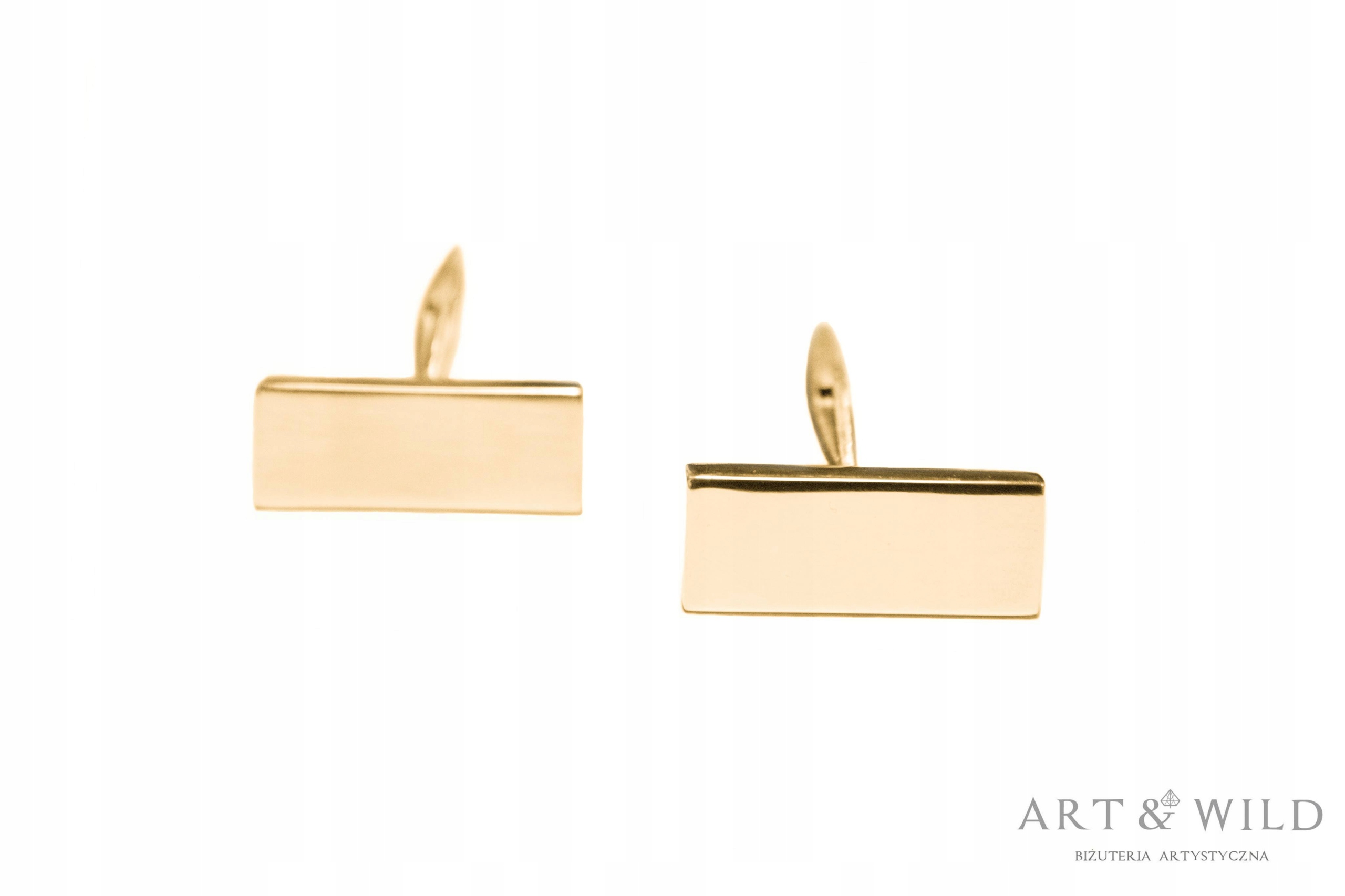 CuffLinks Silver Silver 925 Zlato -vyrezávané 24K
