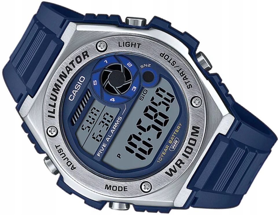 Pánské hodinky - Casio MWD-100H-2A Digital WR100 Sports Watch