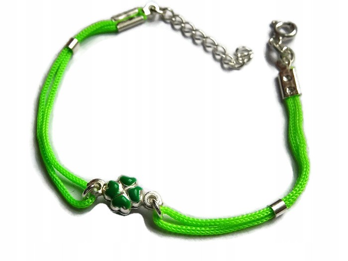 DETSKÝ CLOVER ZELENÝ NÁRAMOK STRIEBORNÝ 925