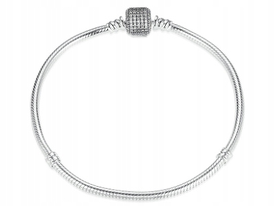 Silver żmijka náramok