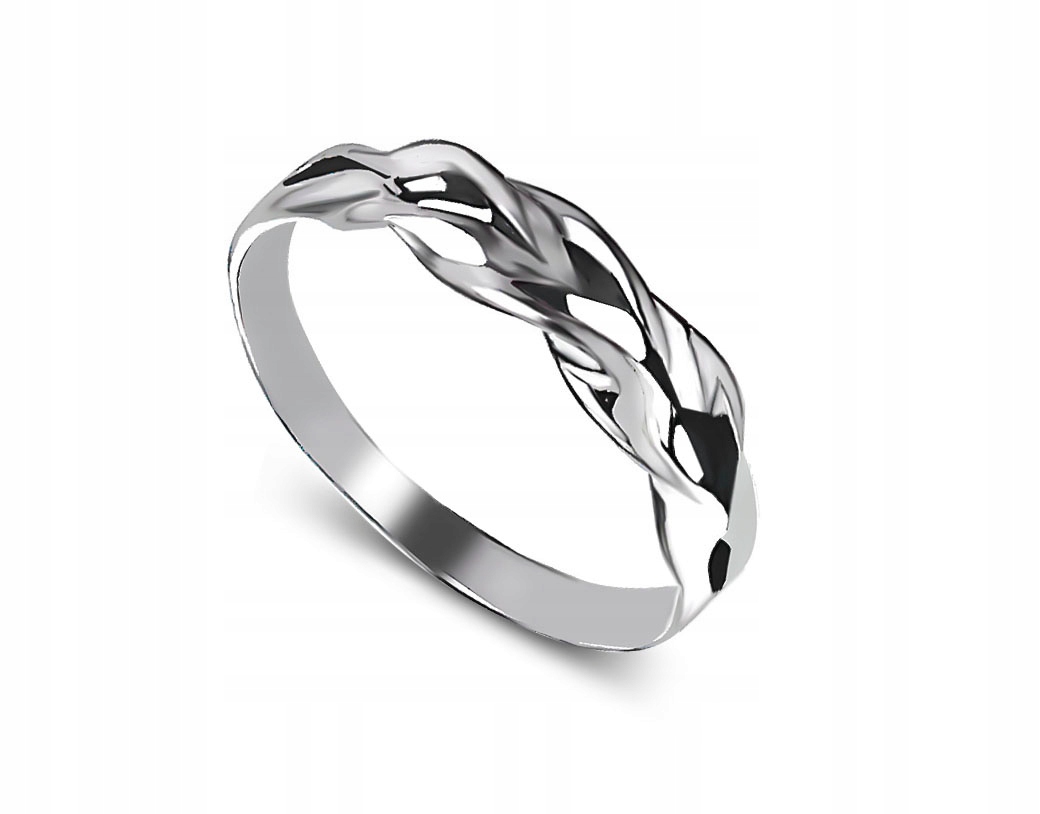 Silver Wreck Ring Openwork Braid 925 R13