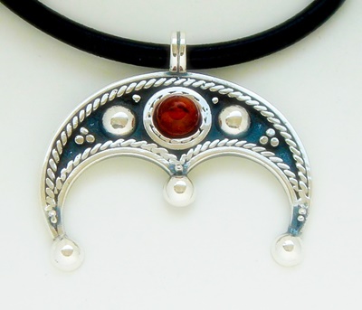 Strieborný slovanský prívesok - Lunala - Silver 925