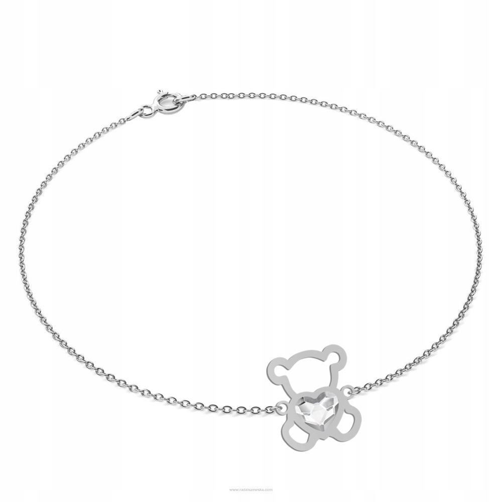 Náramok SILVER BEAR s krištáľom Swarovski