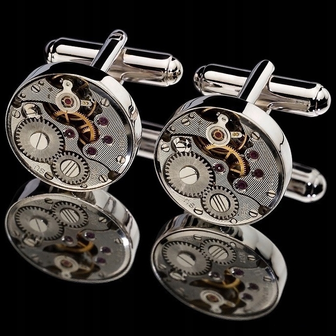 Striebro 925 Steampunk švajčiarske gombíky
