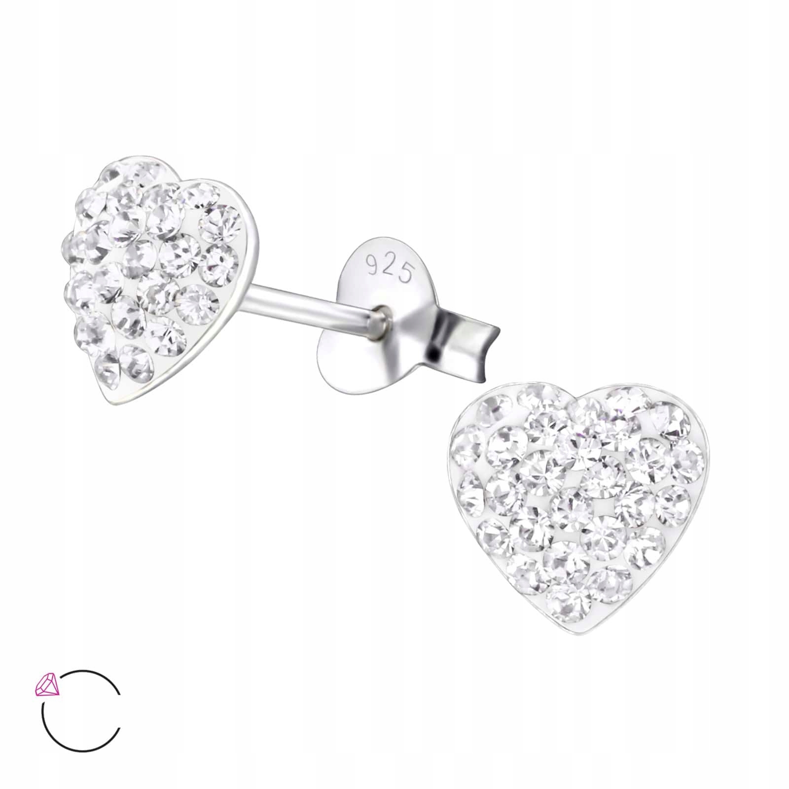 NÁUŠNICE SRDCE do srdiečka SWAROVSKI