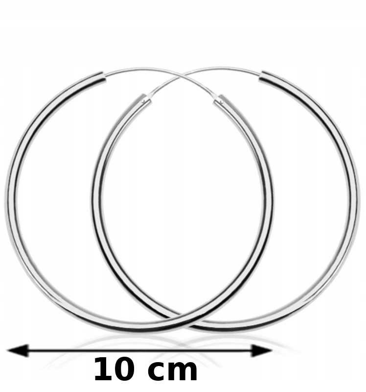 Strieborné náušnice veľké kolesá 10 cm od Silver 925