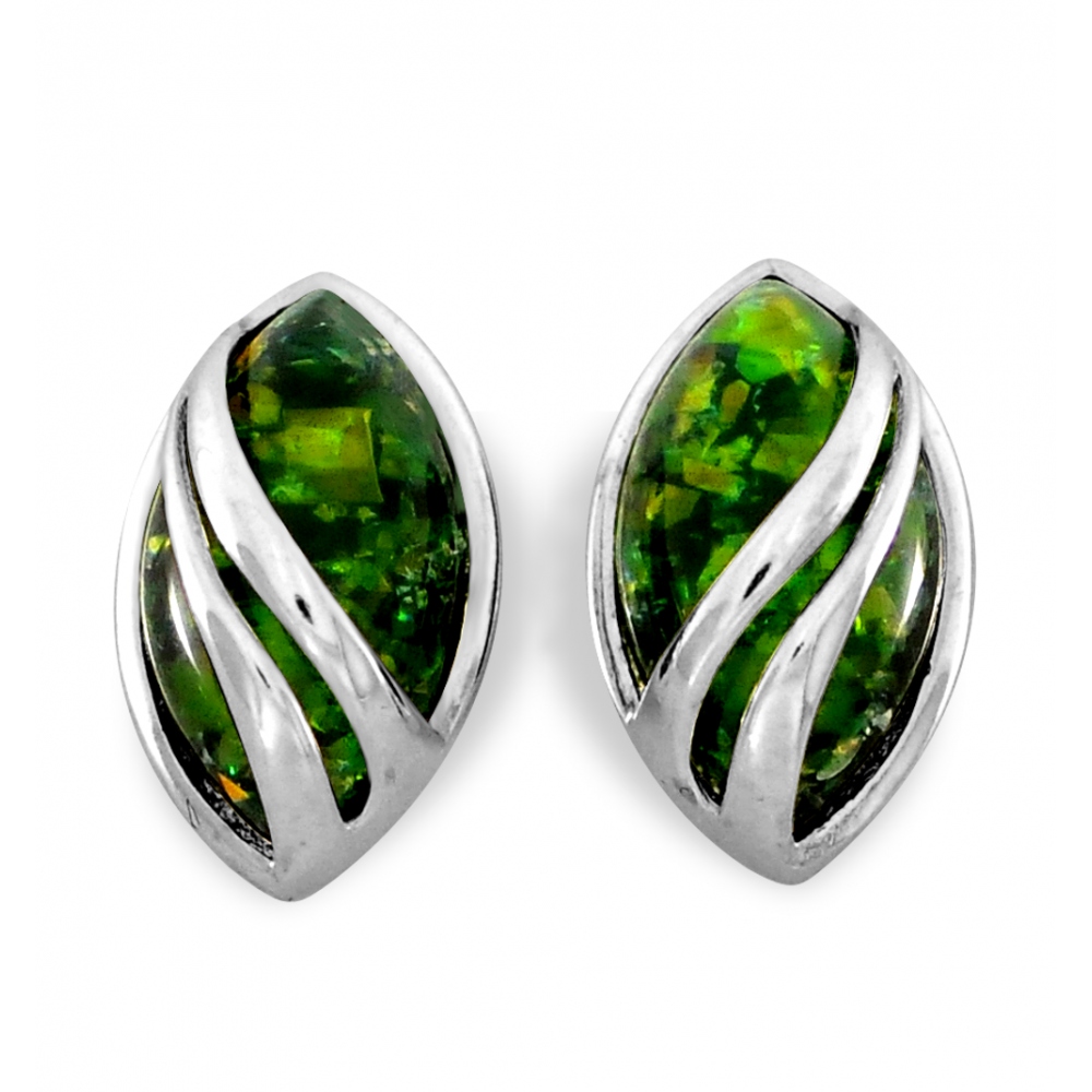 Strieborné náušnice piesku púšte Opal Onyx 925