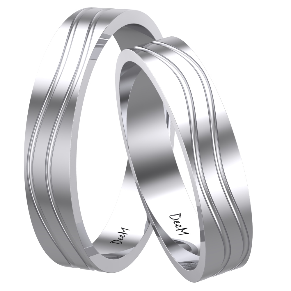 Strieborné snubné prstene Silver 925 elegantné