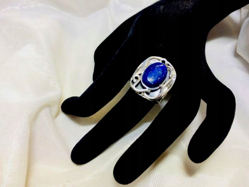 925 STRIEBORNÝ PRSTEŇ S Kameňom Lapis Lazuli