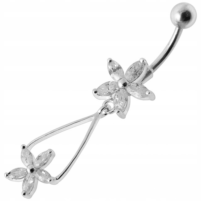 STRIEBRO nechtový náušník 925 STERLING SILVER