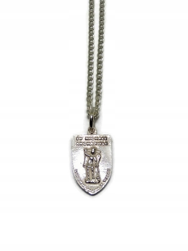 Strieborná sada: reťazec. 45 cm +Saint. Archanjel Michael