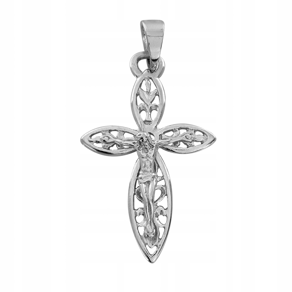 Strieborný kríž s ukrižovaným Ježišom Pr 925 Openwork