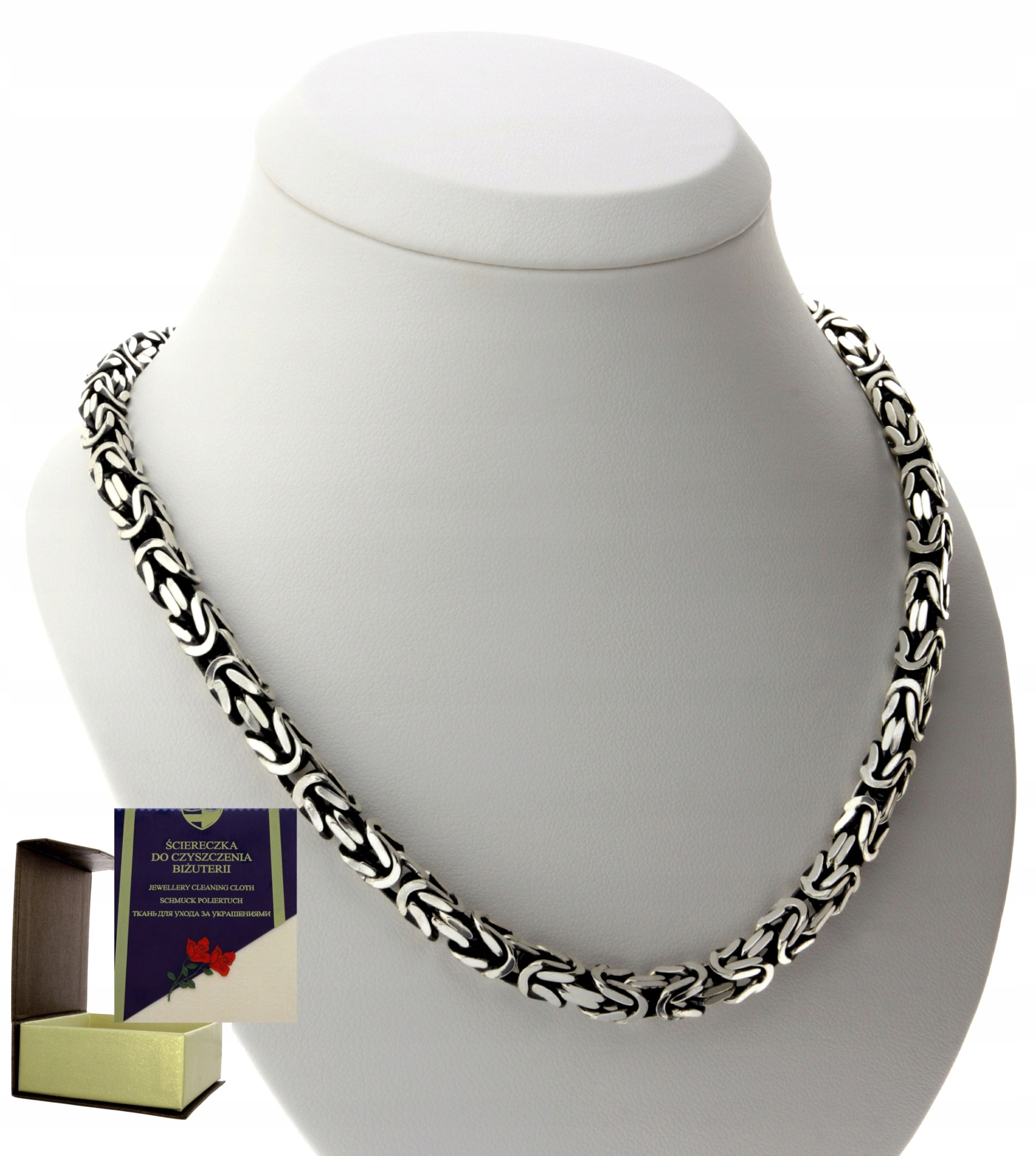 Strieborný kráľovský reťazec- 65 cm -925-